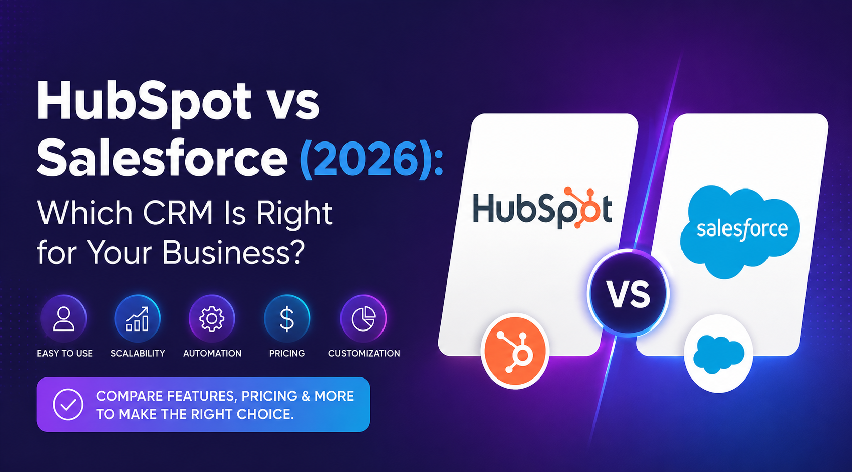 HubSpot vs Salesforce: 2026 comparison